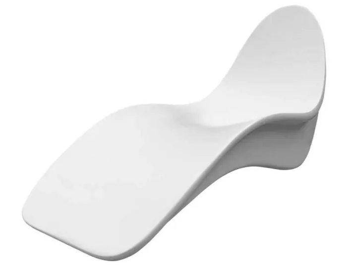 Chaise longue Sined VEGA de Fibre de Vidrio Blanco