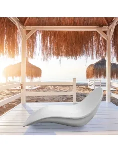 Chaise longue Sined VEGA de Fibre de Vidrio Blanco 2