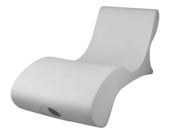 ANDROMEDA chaise longue Bekleed met hoogwaardig...