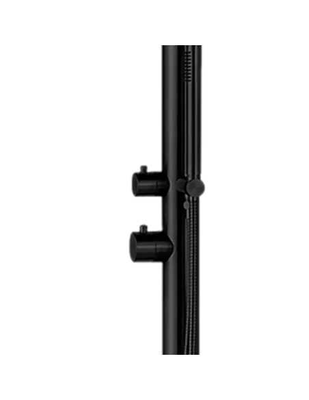 Sined Alghero Duschkopf Edelstahl Satin Schwarz