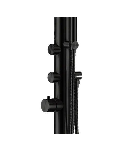 Dutxa Sined Budoni Acer Inoxidable Satinat Negre amb Dutxa de Mà