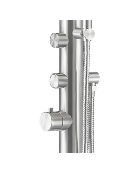 Sined Budoni Tête de douche en acier inoxydable avec douchette
