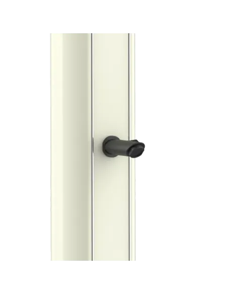 Sined Dafne Aluminum Solar Shower with Mixer and Footwasher White