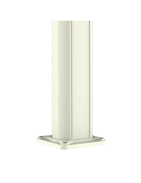 Sined Dafne Aluminum Solar Shower with Mixer and Footwasher White