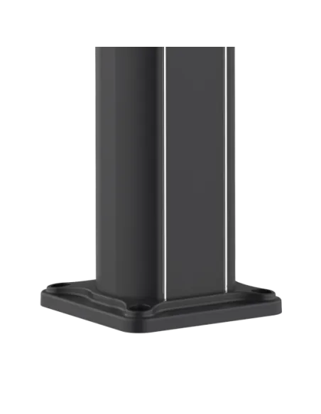 Sined Dafne Aluminium Solar Douche met Mengkraan en Voetbad Zwart