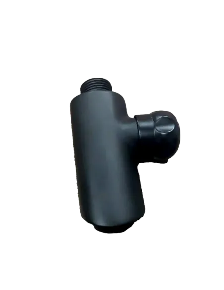 Sined Dafne Aluminium Solar Douche met Mengkraan en Voetbad Zwart