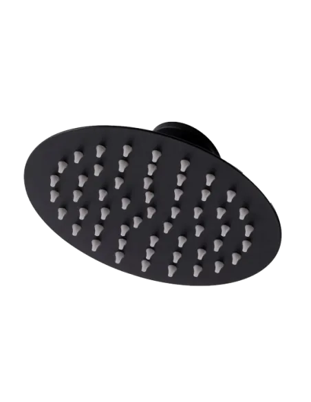 Sined Dafne Aluminium Solar Douche met Mengkraan en Voetbad Zwart