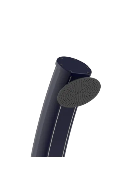 Sined Dafne Aluminum Solar Shower with Mixer and Footwasher Blue