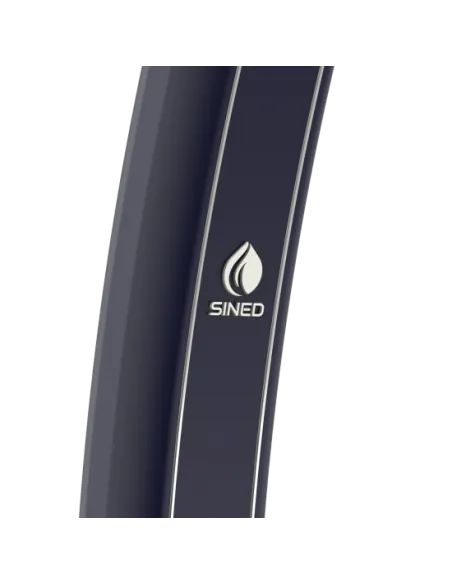 Sined Dafne Aluminum Solar Shower with Mixer and Footwasher Blue