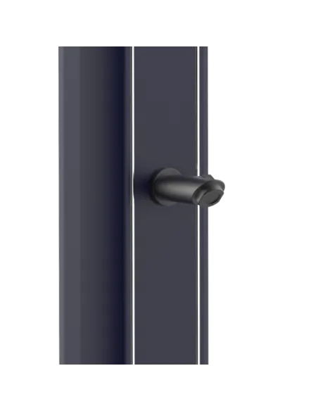 Sined Dafne Aluminum Solar Shower with Mixer and Footwasher Blue