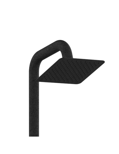 Sined Dino Solar Shower with Mixer and Footbath Black