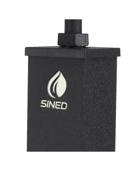 Sined Dino Solar Shower with Mixer and Footbath Black