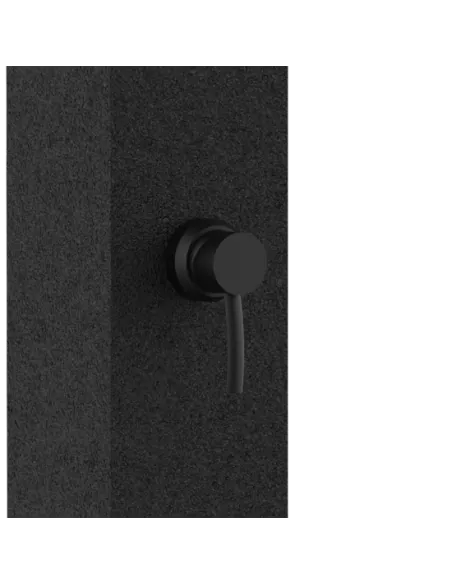 Sined Dino Solar Shower with Mixer and Footbath Black