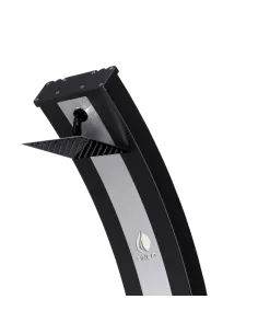 Solar Shower Sined Ella 40L Black Aluminum with Footwasher 2