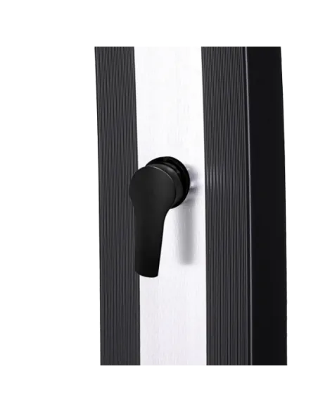 Douche op zonne-energie Ella 40L Zwart Aluminium met voetsproeier