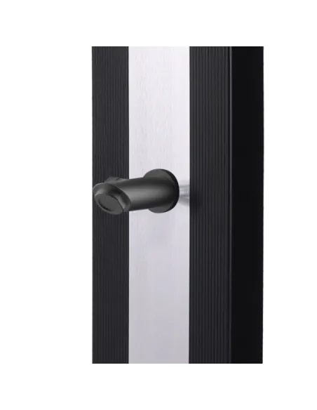 Douche op zonne-energie Ella 40L Zwart Aluminium met voetsproeier