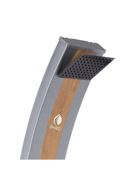 Dutxa Solar Sined Ella 40L Alumini Gris amb Rentapeus