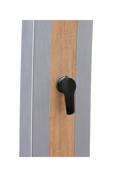 Dutxa Solar Sined Ella 40L Alumini Gris amb Rentapeus