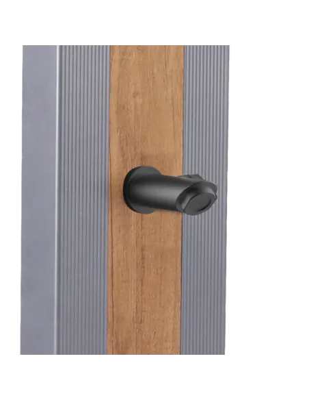 Dutxa Solar Sined Ella 40L Alumini Gris amb Rentapeus