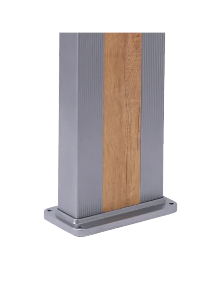 Dutxa Solar Sined Ella 40L Alumini Gris amb Rentapeus