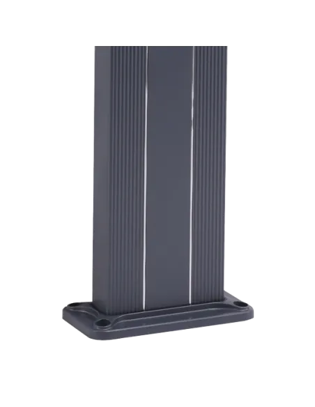 Solardusche Sined Lea Aluminium Grau mit Fußspüler