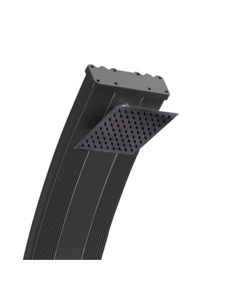 Dutxa Solar Sined Llegiu Alumini Negre amb Rentapeus