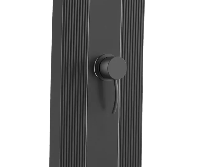 Dutxa Solar Sined Llegiu Alumini Negre amb...