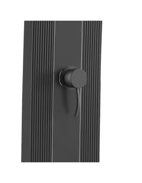 Dutxa Solar Sined Llegiu Alumini Negre amb Rentapeus