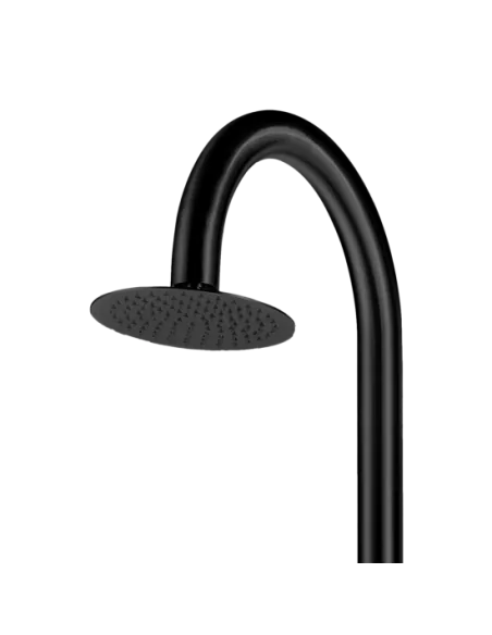 Sined Palau douchepalet roestvrij staal zwart met voetsproeier