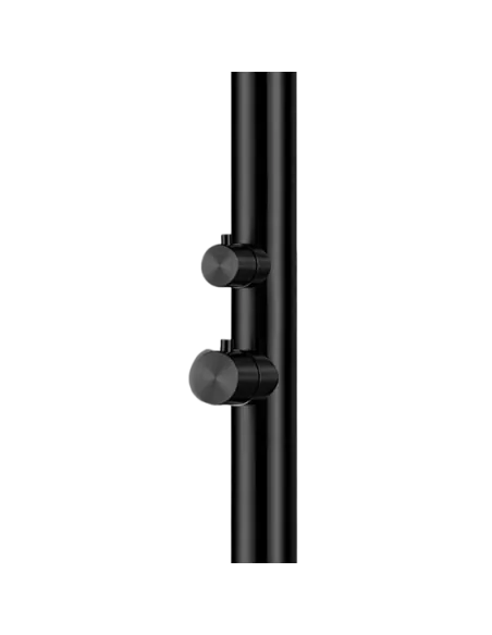 Sined Palau douchepalet roestvrij staal zwart met voetsproeier