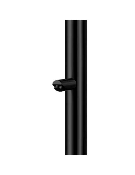 Sined Palau douchepalet roestvrij staal zwart met voetsproeier