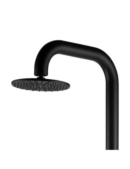 Tête de douche Sined Pula en acier inoxydable noir satiné