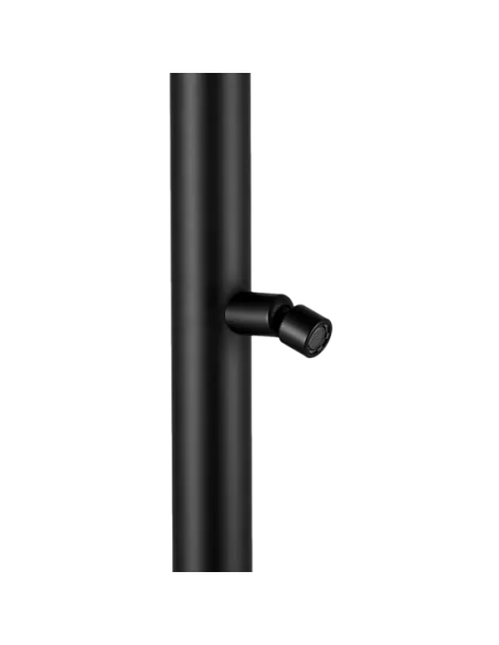 Sined Quartu Doccia in acciaio inox nero opaco con lavapiedi