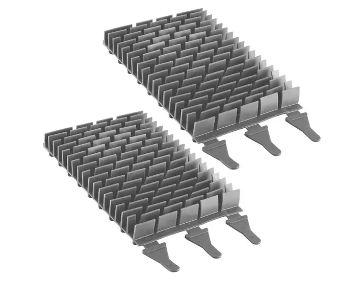 Brosses en caoutchouc à lamelles grises Zodiac...