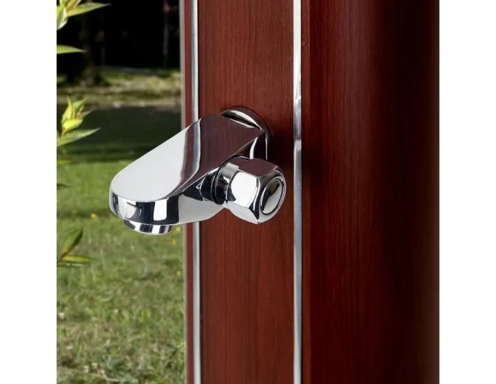 Ronde houtlook solar douche 32 liter DSALR32W