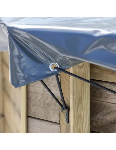 Winterafdekking Gre Ovale houten zwembaden