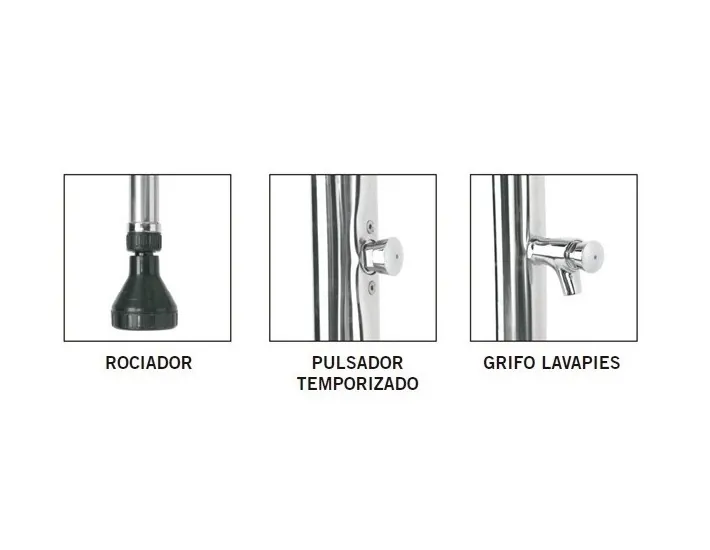 Doccia temporizzata AstralPool con 1 soffione e...