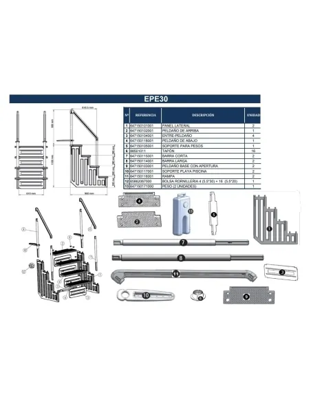 Pedata verticale EPE30 Gre 647150104001