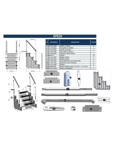 Treppenseitenwand EPE30 Gre 647150101001