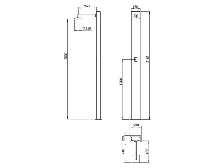 Ducha Niágara Touchless AstralPool