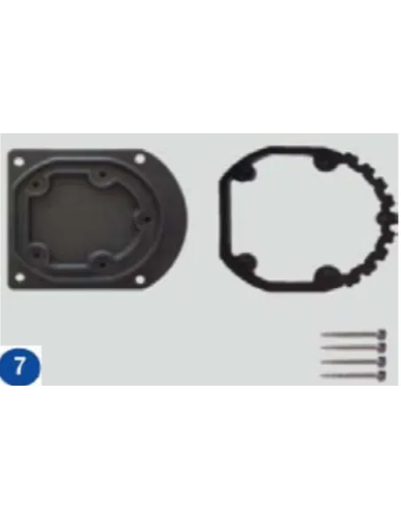 Gre Base in alluminio + viti + giunto per doccia SSAL18 RAD2600