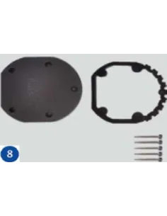 Aluminum Lid + Screws + Shower Seal Gre SSAL18 RAD2610