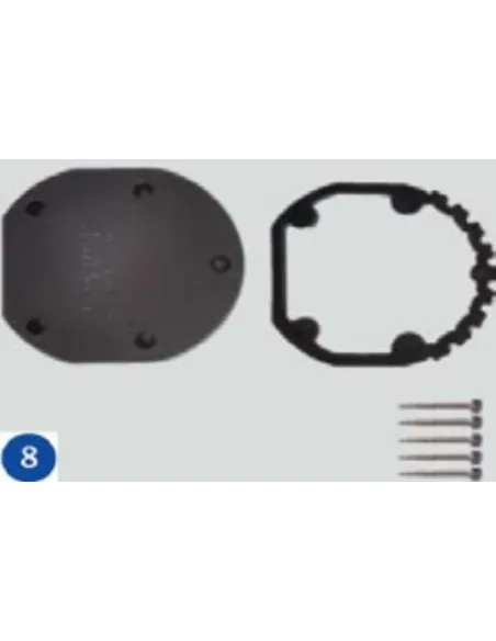 Aluminum Lid + Screws + Shower Seal Gre SSAL18 RAD2610