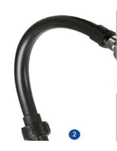 Curved Arm Shower Support Gre AR1009 STXAR10092