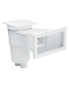 Skimmer 17,5L brede bek vierkante afdekking beton zwembad...