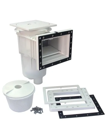 Skimmer 17,5L Standard-Mündung quadratische Abdeckung quadratischen Deckel Liner und vorgefertigte Pool AstralPool