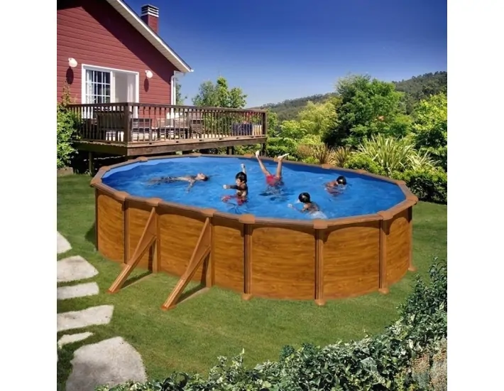 Demountable Swimming Pool Gre Sicilia Oval Wood...