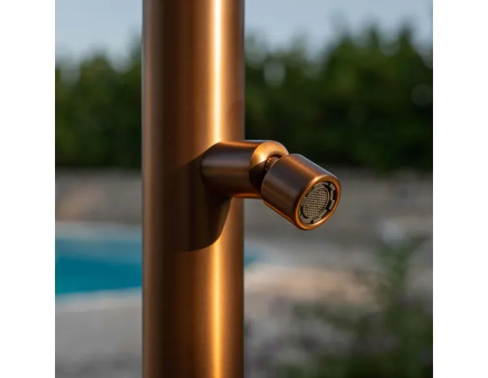 Sined Quartu Rose Gold Chuveiro de Aço...