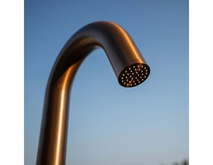 Sined Quartu Rose Gold Chuveiro de Aço...