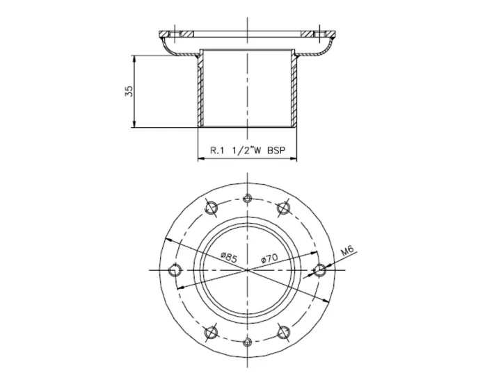 AstralPool Liner Schwimmbad Wanddurchführung...
